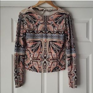 A&F Boho Embroidered Blouse